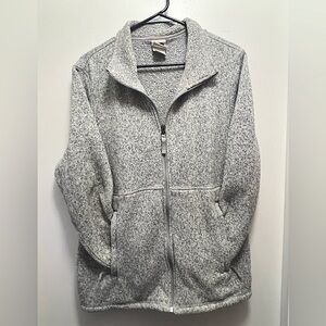 North Face Women's Gray Fleece Jacket, Size XL